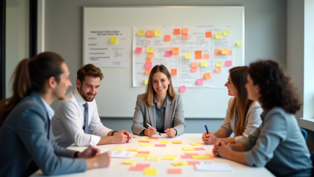 Team di professionisti che collaborano su una strategia creativa