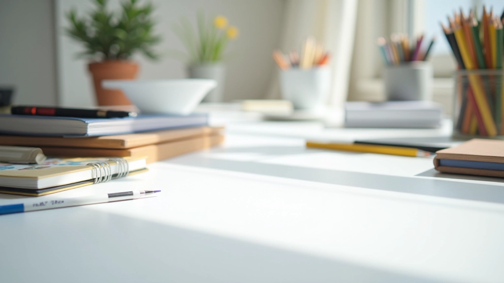 Ambiente creativo moderno con materiali per innovazione e brainstorming